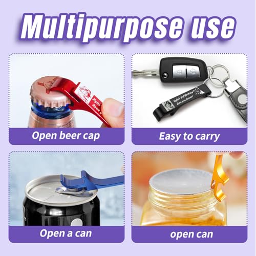 100pcs Personalized Custom Bottle Opener Keychain for Weddings & Parties