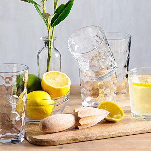 18-Piece Glassware Set - Highball, Whiskey Rocks, and Juice Drinking Glasses