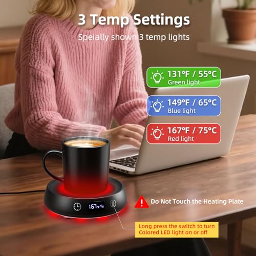 Bsigo Wax Cubes Dish with Black Warmer - 4-in-1 Candle & Coffee Mug Warmer