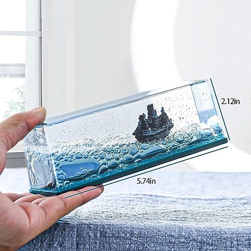 Pirate Ship Fluid Drift Bottle - Unsinkable Boat Desk Ornament