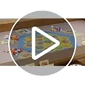 63-inch Solid Wood Board Game Table with Removable Dining Top