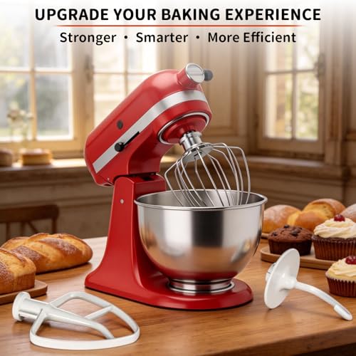3-Piece Stand Mixer Attachment Set for 4.5-5QT Tilt-Head Mixers