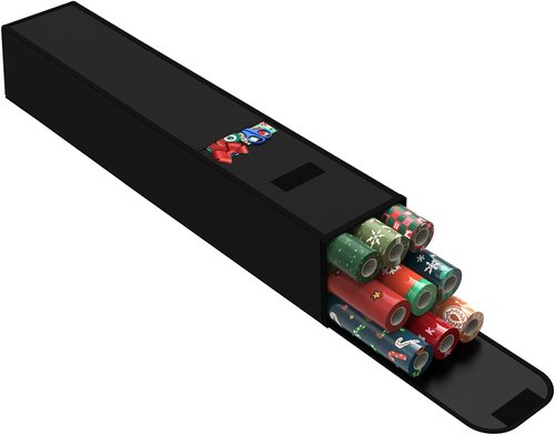 Christmas Wrapping Paper Storage Container - 30 Inch Organizer for 9 Rolls | Durable 600D Fabric