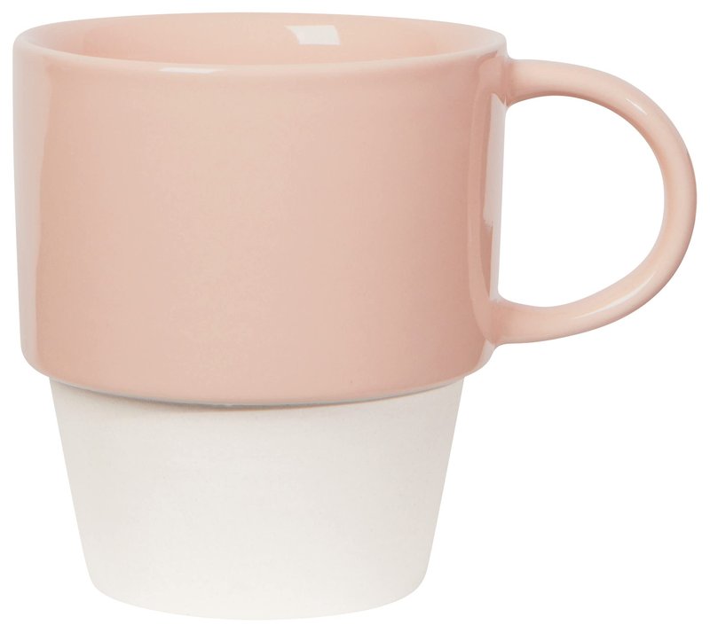 Now Designs Stoneware Nesting Mugs, Set of 4, Flora
