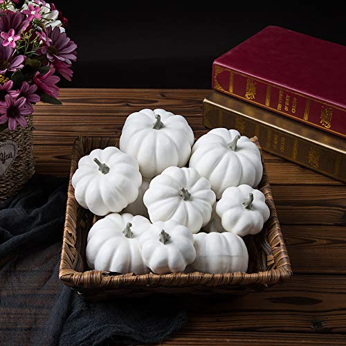 12 Pack Artificial Mini Pumpkins for Fall Halloween Thanksgiving Decor