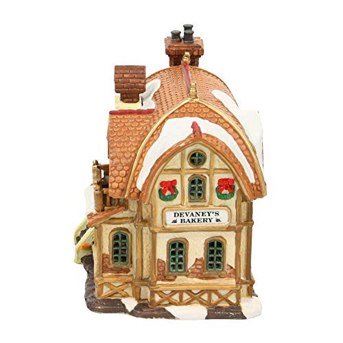 Devaney's Bakery Lighted Porcelain Christmas Village Building #35793