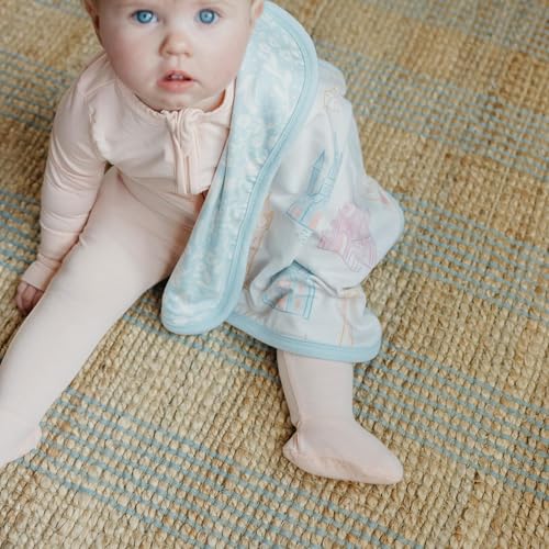 Copper Pearl 3-Layer Knit Security Blanket Set Sized 16" x 16" 2-Pack Princess Palaces