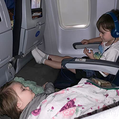 Inflatable Foot Rest Pillow for Air Travel | Adjustable Height Travel Foot Rest for Kids & Adults
