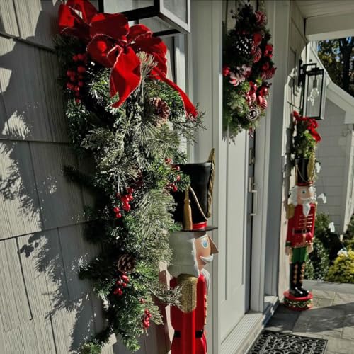 Haute Decor 3 Foot Pre-lit Artificial Fir Christmas Swag with Warm White LEDs