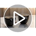 Pilnocok Ceramic Espresso Cups Set of 2 - 2.5 oz White Demitasse Coffee Mugs