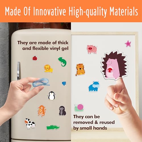 31 Animal Gel Clings - Removable & Reusable Window Stickers