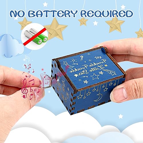 Engraved Wooden Hand Crank Music Box - Twinkle Twinkle Little Star