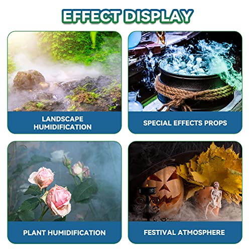 12-Head Ultrasonic Mist Maker, 8400ml/H Greenhouse Humidifier with Float