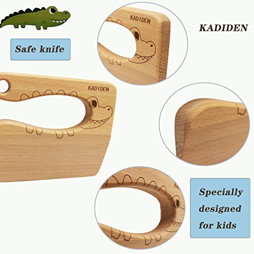 Wooden Kids Cooking Knife Safe Vegetable and Fruit Cutter for Toddlers