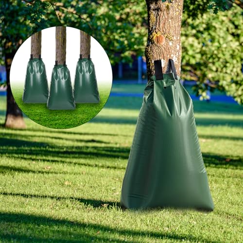 3-Pack Slow Release Tree Watering Bags - 20 Gallon Heavy Duty PVC
