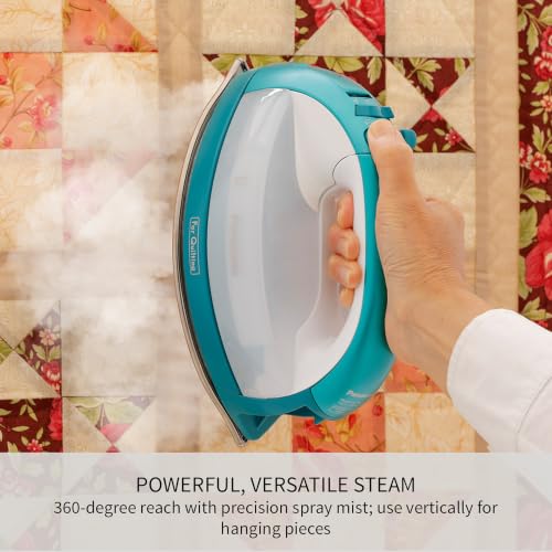 Cordless Steam Iron with 360-Degree Soleplate and Carrying Case