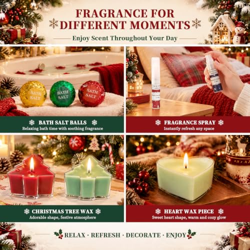 SCENTORINI Red Advent Calendar 2026 for Women, 24 Days Christmas Gift Set