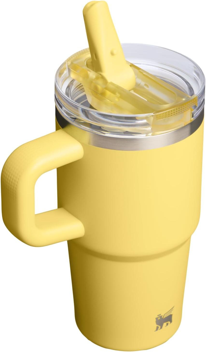 STANLEY Quencher ProTour 20 oz Tumbler - Leakproof Lid, Built-In Straw & Handle | BPA-Free Insulated Cup | Daffodil