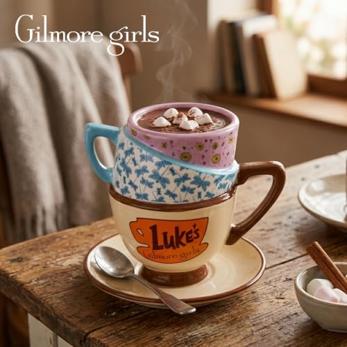 Stars Hollow Gilmore Girls Destination Locations 3D Sculpted Mug - 20oz Official Merchandise, Collectible Coffee Cup