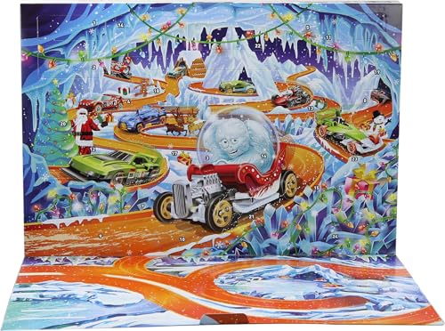 Hot Wheels 2026 Advent Calendar Toy Cars & Winter Playset
