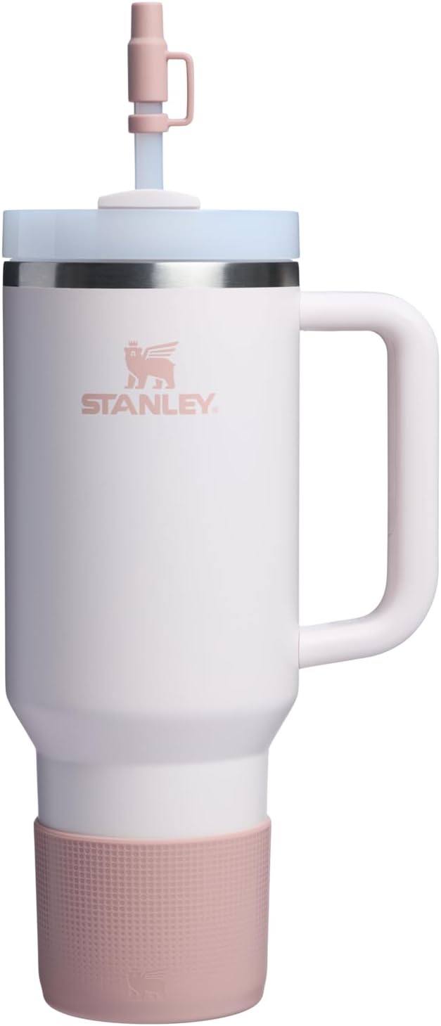 Stanley Quencher Boot & Straw Cover Cap - Anti-Slip Silicone Protector for Tumbler | BPA-Free Accessory Set