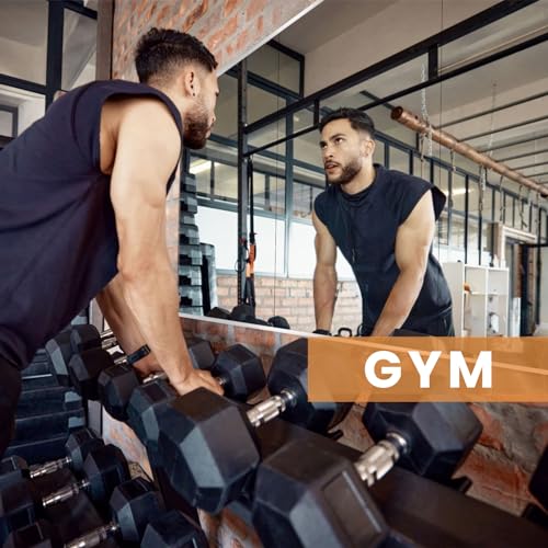 48x24 Inch Frameless Gym Mirror, Shatterproof Tempered Glass Wall Mirror