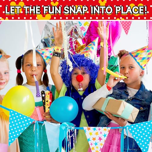 24-Pack Cartoon Slap Wristbands - Kids Party Favors & Classroom Rewards