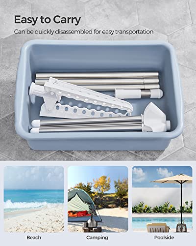 Foldable Stainless Steel Clothes Drying Rack with 3 Rotatable Arms