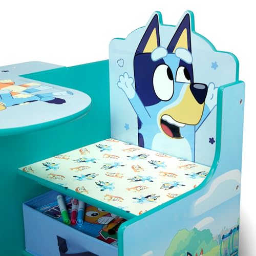 Kids Chair Desk with Storage Bin - Toddler Activity Workstation