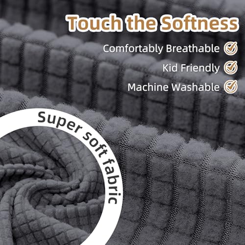 Stretch Recliner Chair Cover - Washable Dark Gray, Pet Friendly