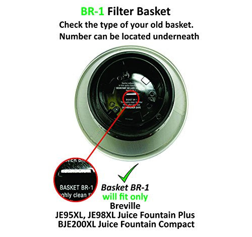 Juicer Mesh Filter Basket Replacement for JE95XL, JE98XL, BJE200XL