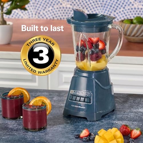 700W Smoothie Blender with 40 oz Glass Jar and Wave Action System