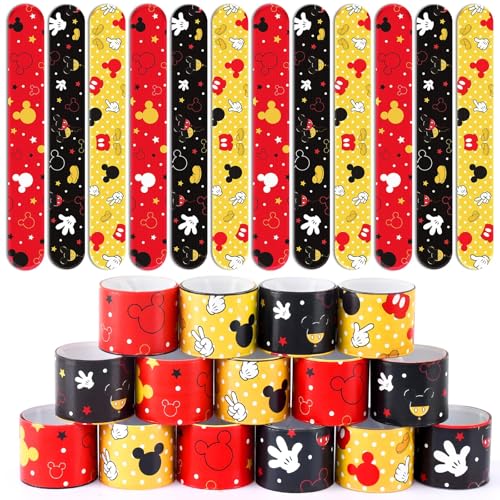 24-Pack Cartoon Slap Wristbands - Kids Party Favors & Classroom Rewards