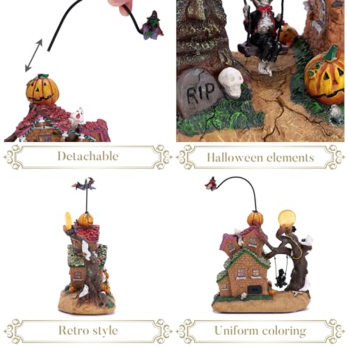 Lighted Halloween Haunted House Decoration with Music and LED Lights