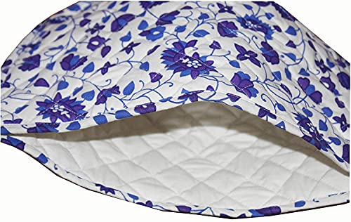 Handmade Cotton Tea Cozy - Turquoise Mandala Print Tea Pot Cover