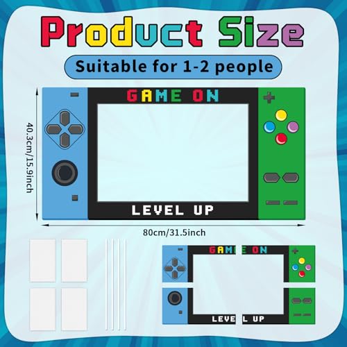 Video Game Photo Booth Frame - Handheld Gaming Party Decoration 31.5 Inch