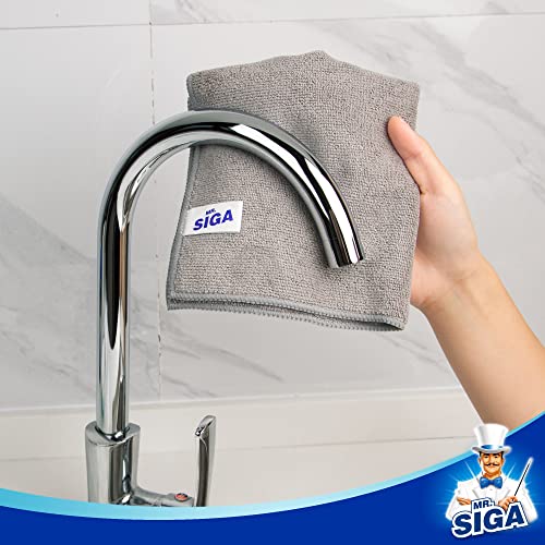 MR.SIGA Microfiber Cleaning Cloths, 12 Pack Absorbent Towels