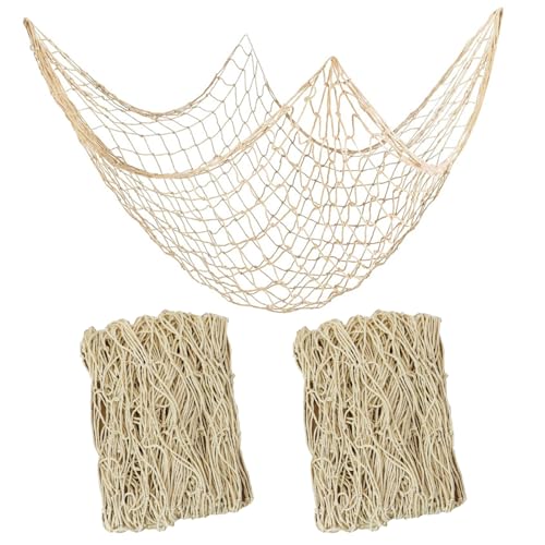 2 Pack Nautical Decorative Fishing Net, 80 x 40 Inch Ocean Party Decor