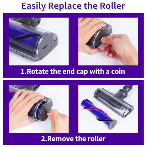 Direct Drive Vacuum Brush Head for Cordless Stick Vacuums