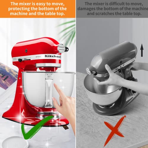 Sliding Mat for Stand Mixer with Cable Organizer, 14.57" x 10" Non-Slip Pad