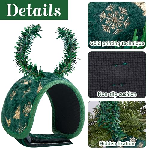 Purple Star 8 Pcs Green Railing Protection Garland Ties for Banister - Adjustable Non-Slip Garland Hangers