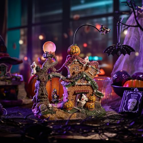 Lighted Halloween Haunted House Decoration with Music and LED Lights