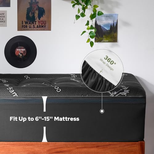 BEDLORE 4 Inch Twin XL Memory Foam Mattress Topper - Cooling Gel & Pillow Top