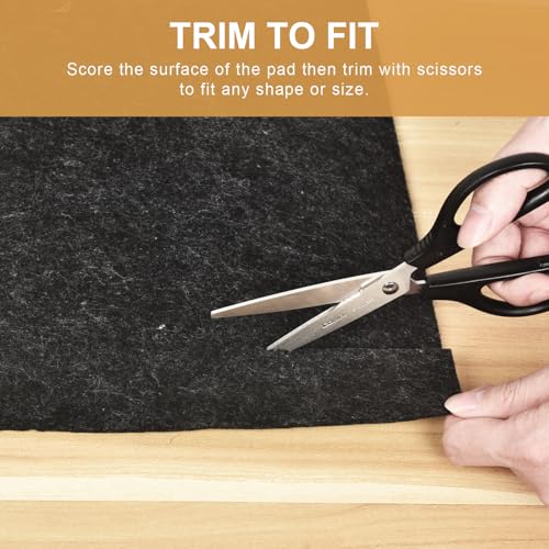 Non-Slip 1/4" Thick Felt and Rubber Rug Pad for 8x10 Area Rugs