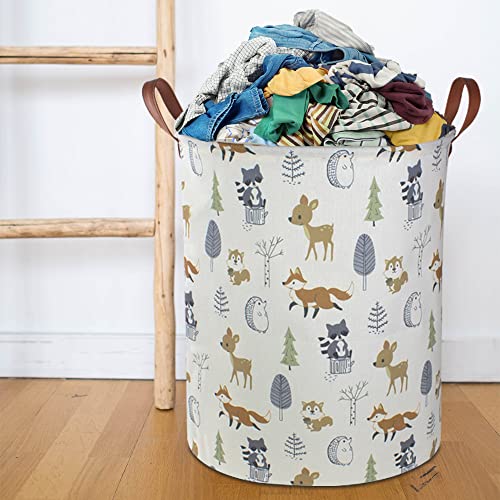 Waterproof Collapsible Laundry Hamper - Linen Storage Basket with Handles