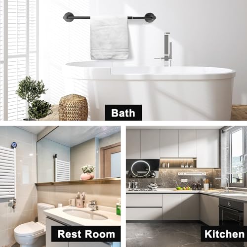 Adjustable Stainless Steel Towel Bar - Wall Mounted Towel Rack, 13-24"