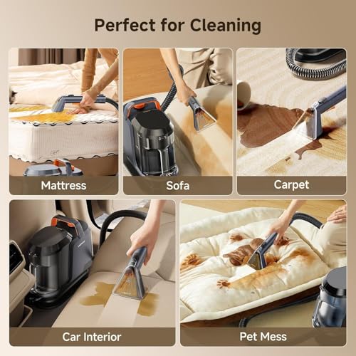 Uwant 18Kpa Portable Carpet Cleaner Machine & Upholstery Spot Cleaner