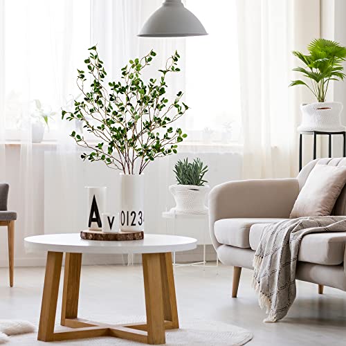 43-Inch Artificial Ficus Branches, 6-Piece Faux Greenery Stems for Vase