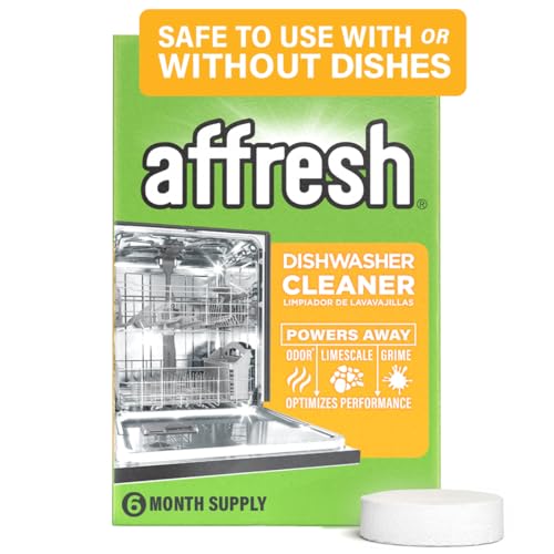 Affresh Dishwasher Cleaner Tablets, 6-Month Supply, 6 Count