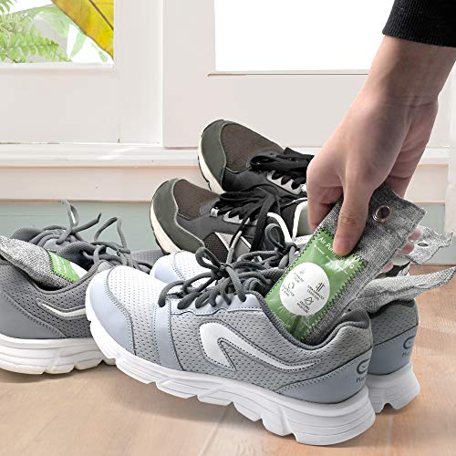 Bamboo Charcoal Air Purifying Bag 6 Pack Natural Shoe Deodorizer